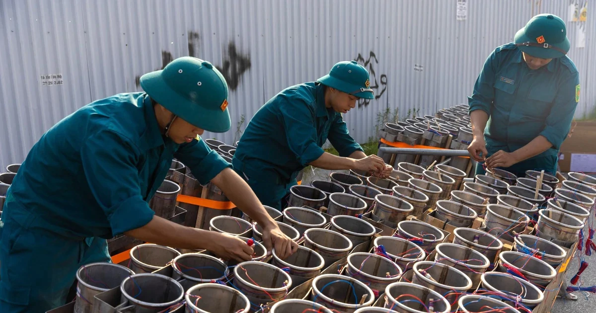 Cận cảnh 3 trận địa pháo hoa chào mừng 72 năm Ngày Giải phóng Thủ đô