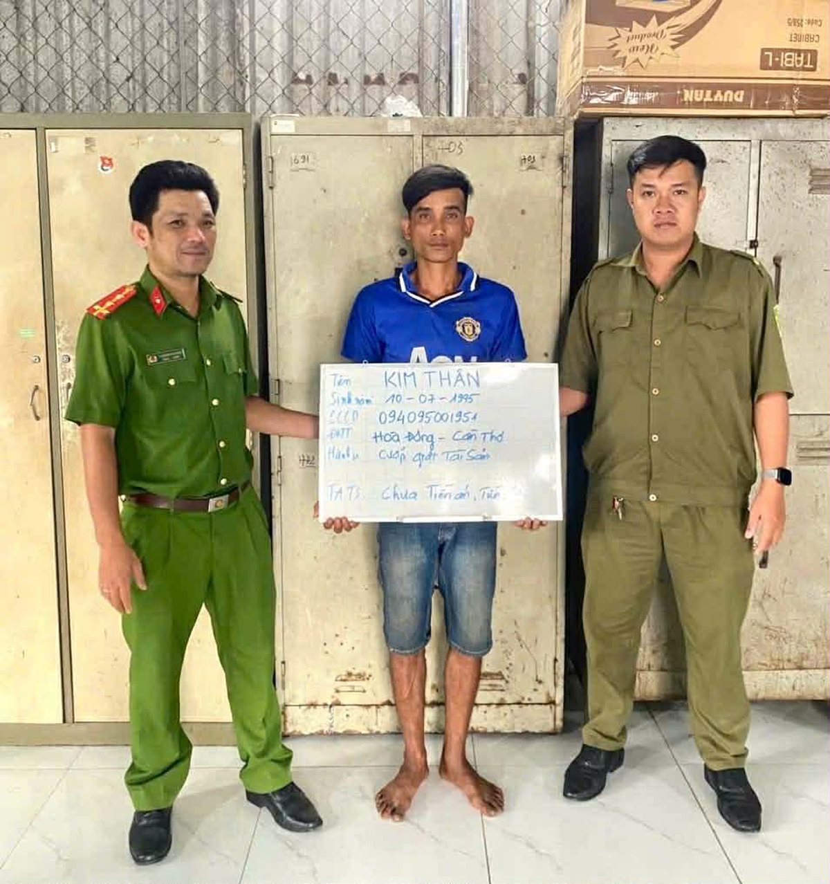 Bắt Kim Thân, SN 1995 tại TP.HCM