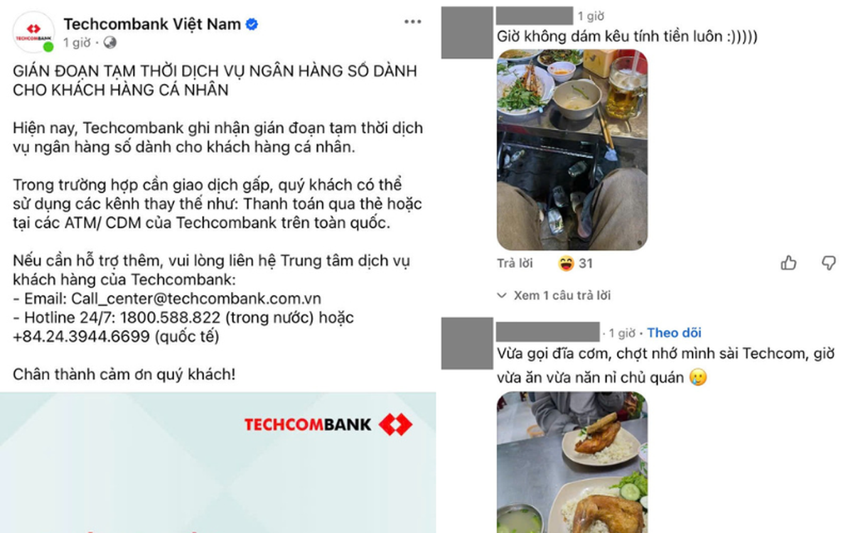 Techcombank thông báo gấp trong tối Chủ nhật