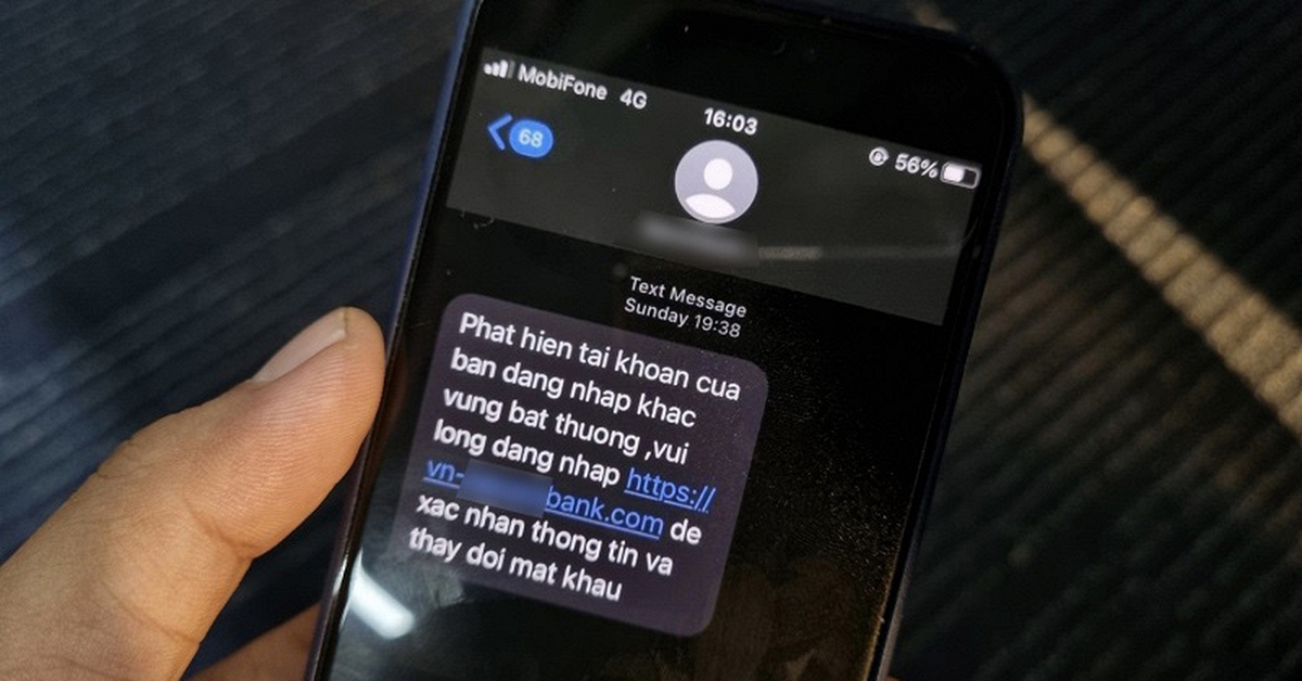 Thấy tin nhắn này, xóa ngay lập tức nếu không muốn tài khoản ngân hàng bốc hơi