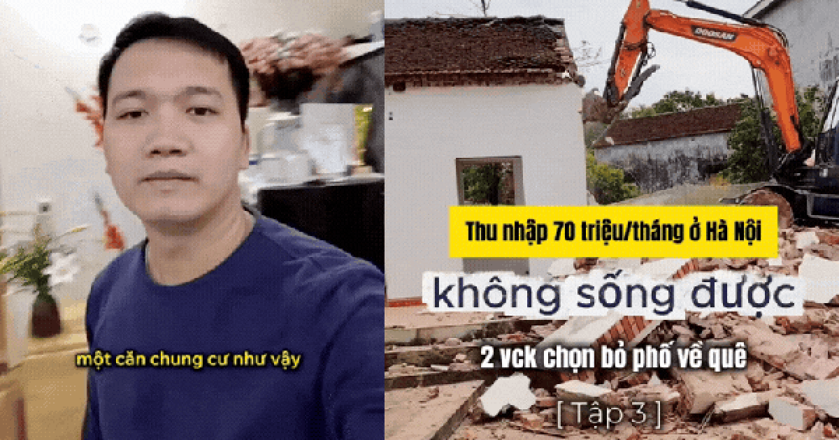 Thu nhập 70 triệu/tháng, gia đình 3 người vẫn rời phố về quê với quan điểm: Xây nhà tiền tỷ ở quê, còn hơn mang nợ 3 tỷ mua chung cư ở Hà Nội