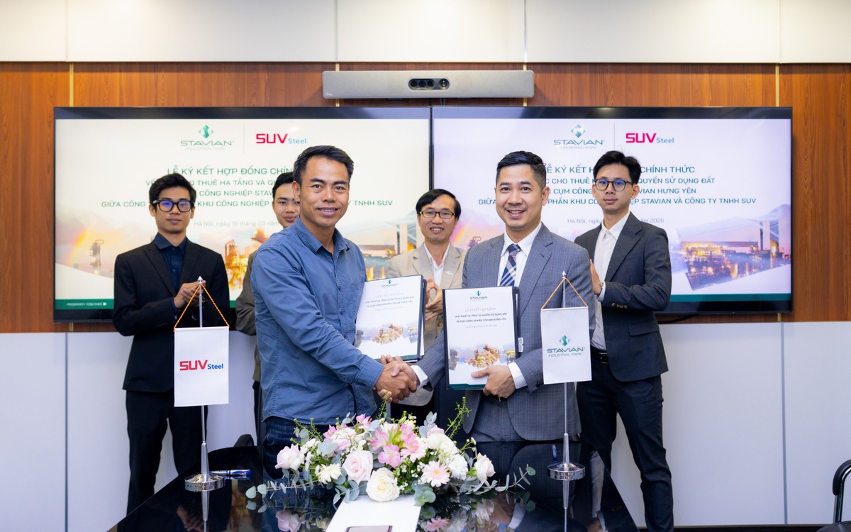 CCN Stavian Hưng Yên ký hợp đồng thuê đất, bàn giao mặt bằng cho nhà đầu tư