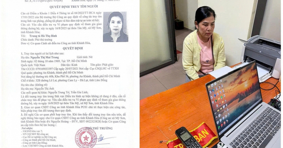 Thi hành lệnh bắt tạm giam Nguyễn Thị Mai Trang SN 1969