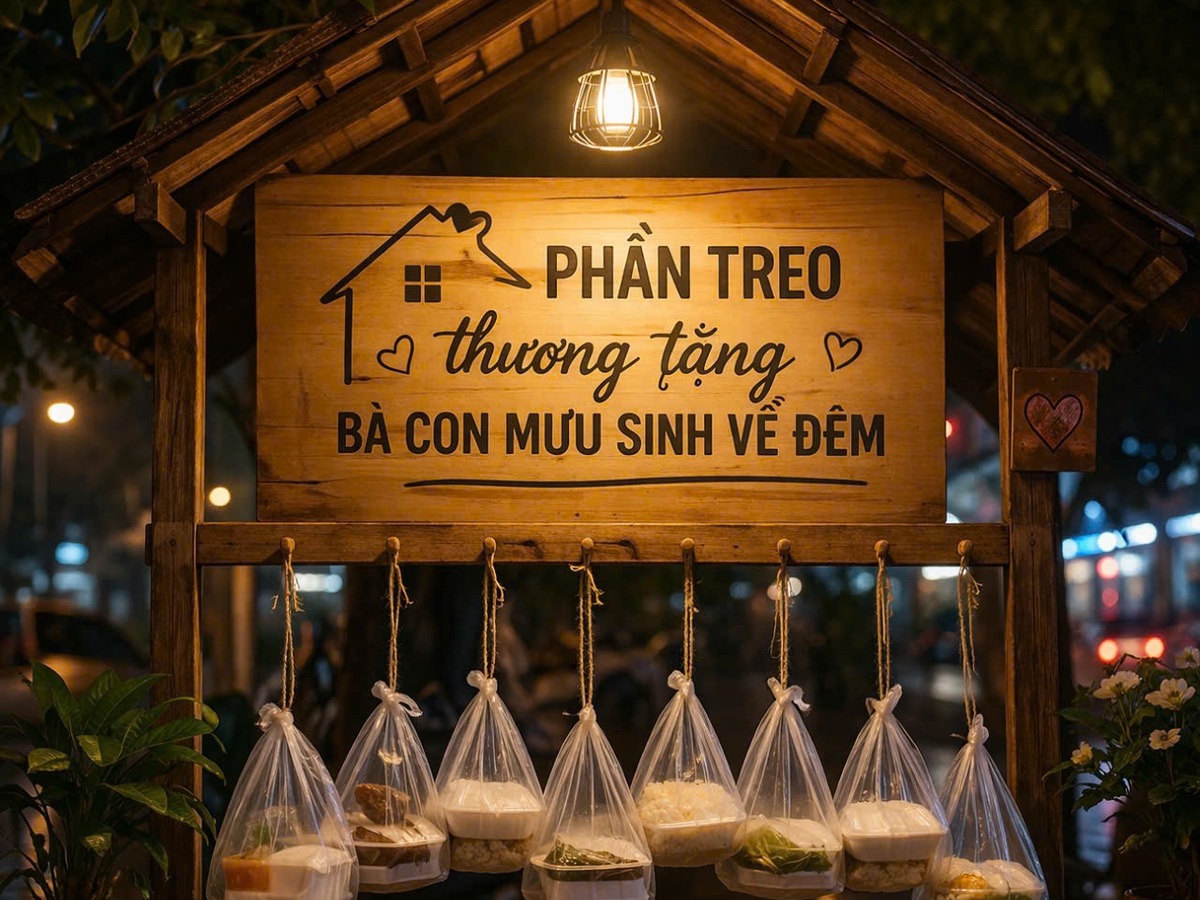 ‘Cơm treo’ nửa đêm giữa phố ấm lòng những phận đời mưu sinh