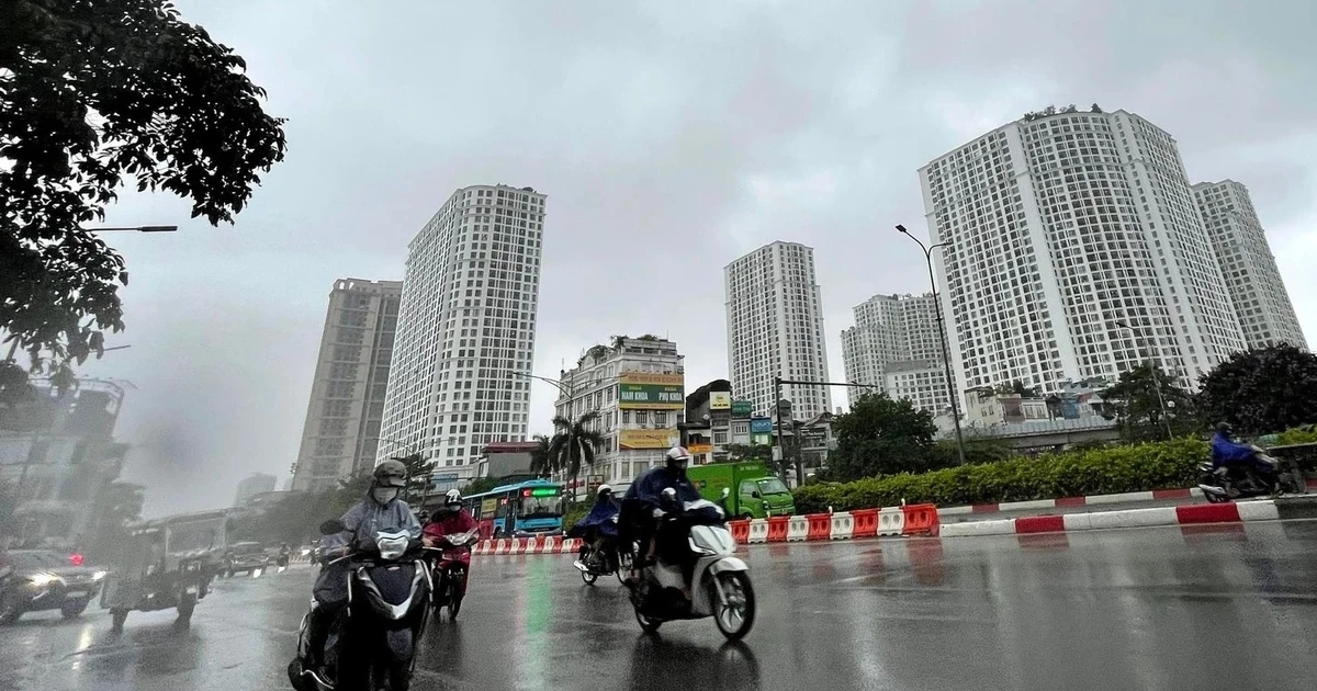 Miền Bắc mưa kéo dài, miền Trung đón mưa to