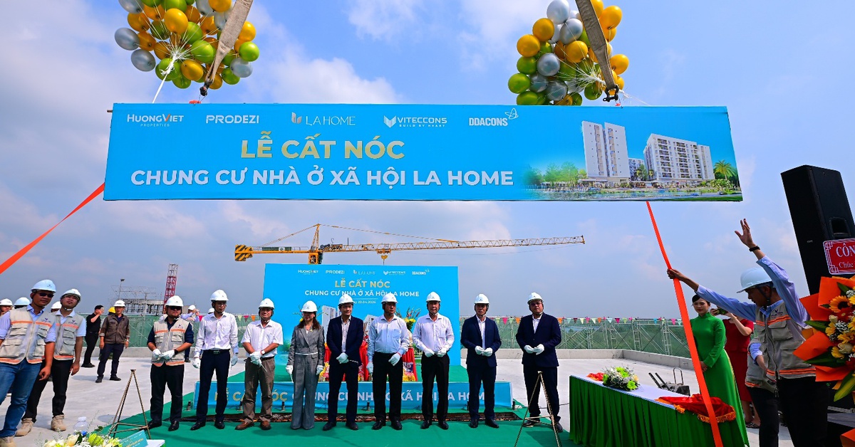 Chung cư Nhà ở xã hội LA Home về đích sớm 3 tháng, chuẩn bị đón cư dân về ở