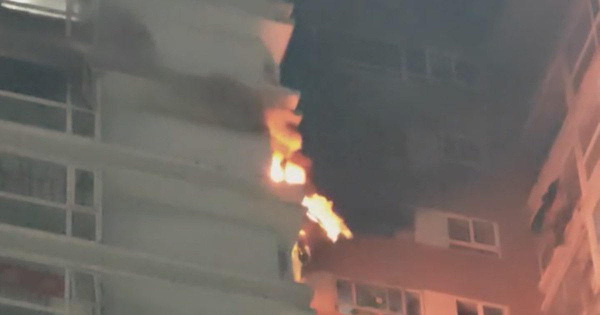 CLIP: Cháy căn hộ tầng 16 chung cư ở TPHCM, khói đen bao trùm