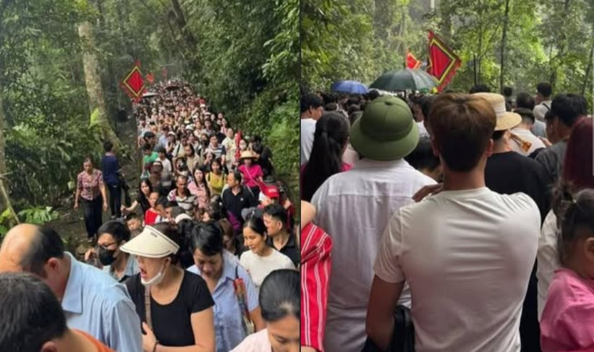 Biển người đổ về Phú Thọ