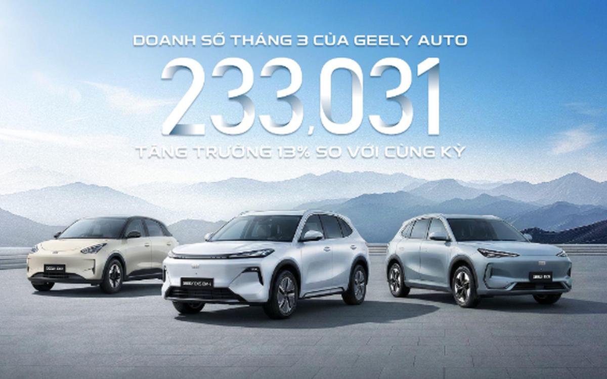 Geely Auto tăng tốc đầu năm 2026, tham vọng dẫn đầu doanh số tại Trung Quốc