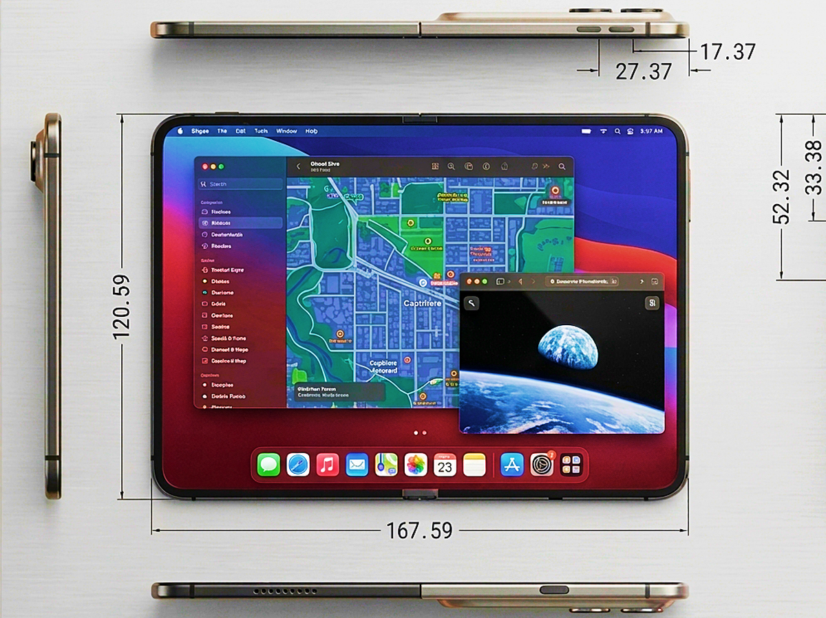 Lộ bản vẽ kỹ thuật iPhone Ultra/Fold: Chỉ 9,2mm khi gập, có 1 đặc điểm giống hệt Android
