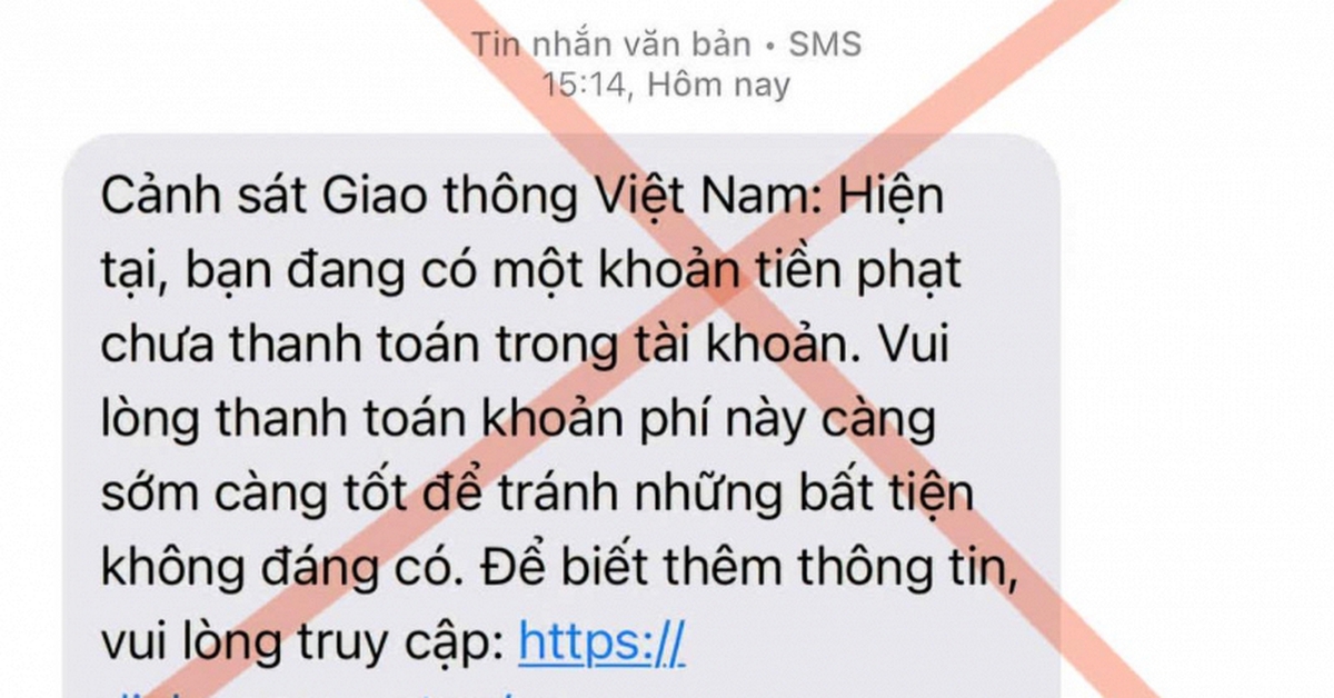 Tất cả người dân khi nhận được tin nhắn "phạt nguội" dạng này, cần xóa ngay lập tức