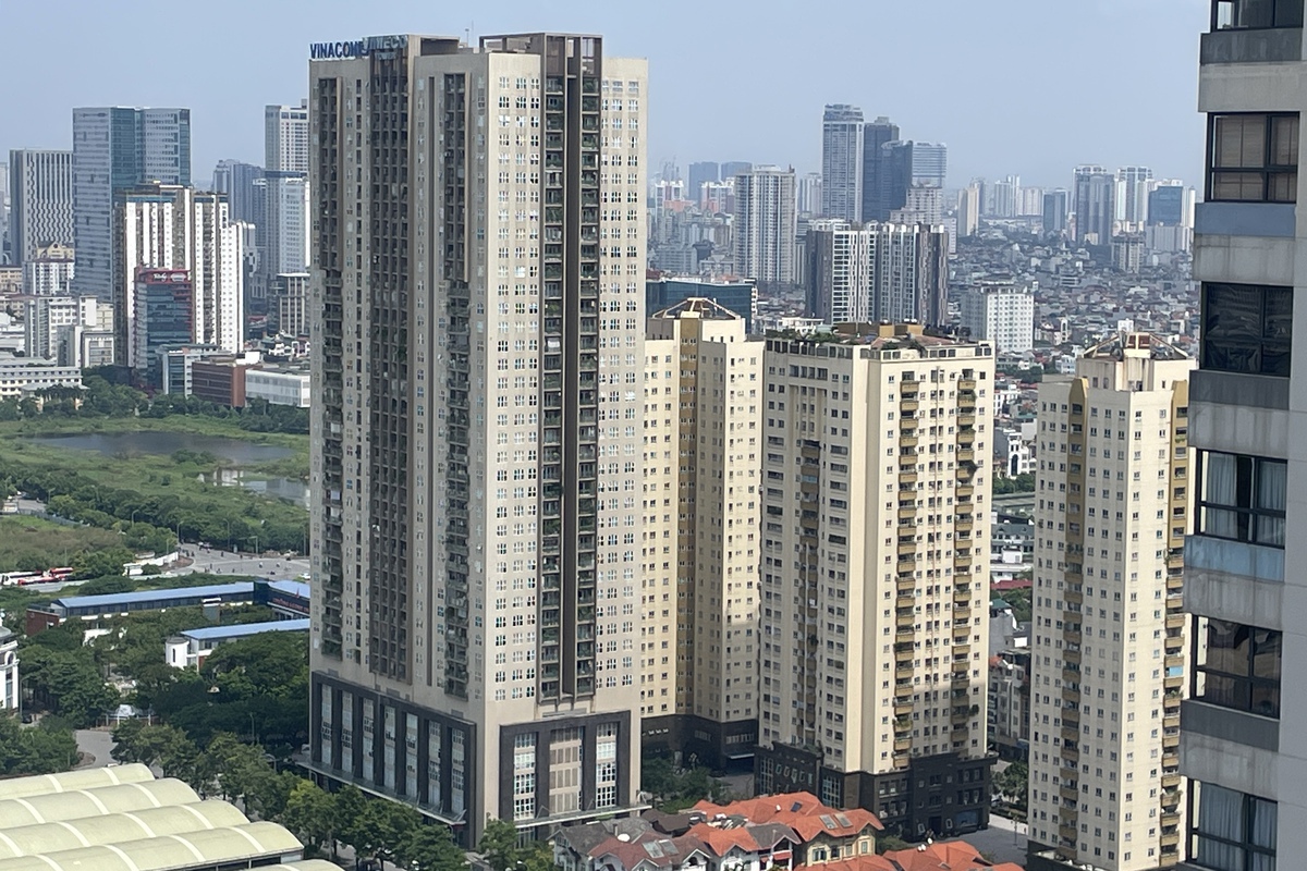 Thanh khoản giảm, giá căn hộ trung tâm Hà Nội vẫn đạt gần 124 triệu đồng/m²