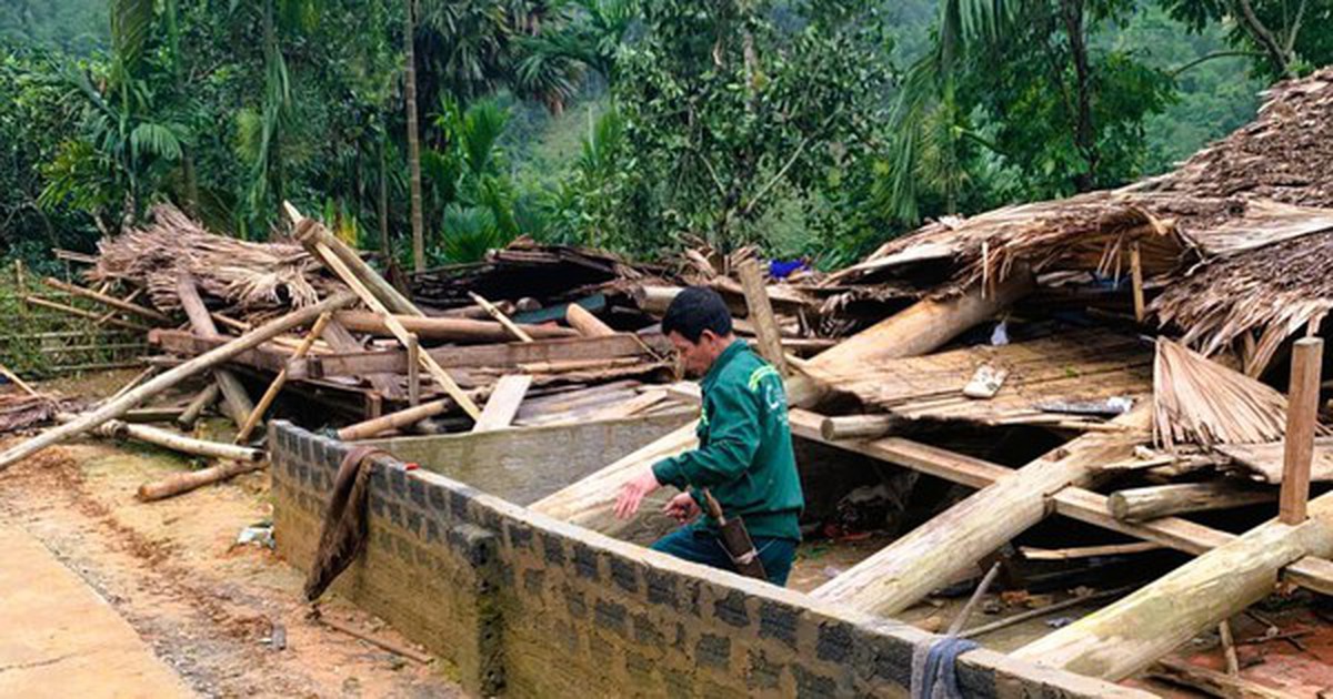 Sập nhà trong mưa dông, bé trai 13 tuổi tử vong