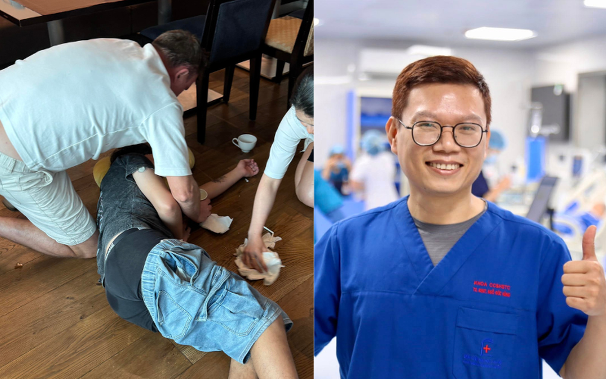 Nghẹt thở cảnh bác sĩ Việt cứu người nước ngoài bị co giật, tím tái giữa quán ăn