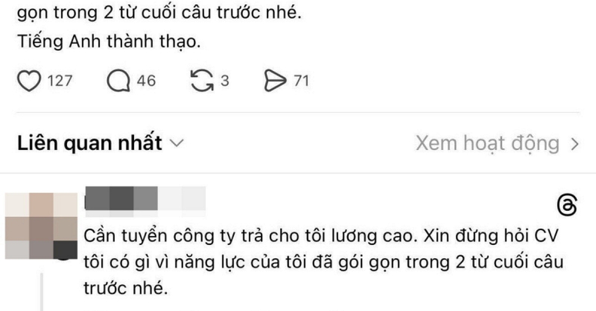 Bài tuyển dụng không có JD vẫn khiến 34.000 người lao vào xem