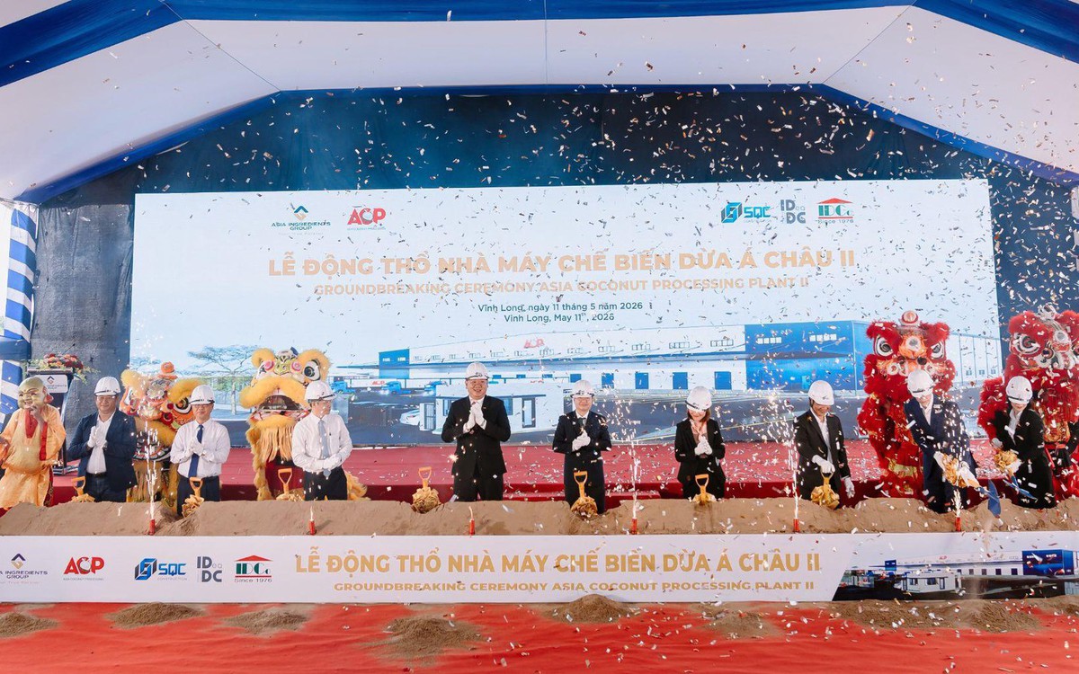 Tập đoàn Nguyên Liệu Á Châu AIG động thổ nhà máy chế biến dừa công nghệ hiện đại hàng đầu thế giới