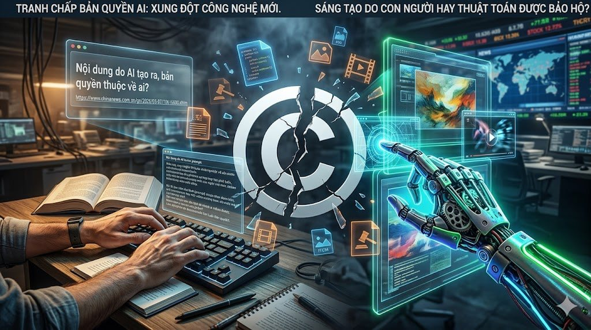 Người dùng hay AI là “tác giả”? Cuộc chiến bản quyền thời đại trí tuệ nhân tạo bắt đầu nóng lên
