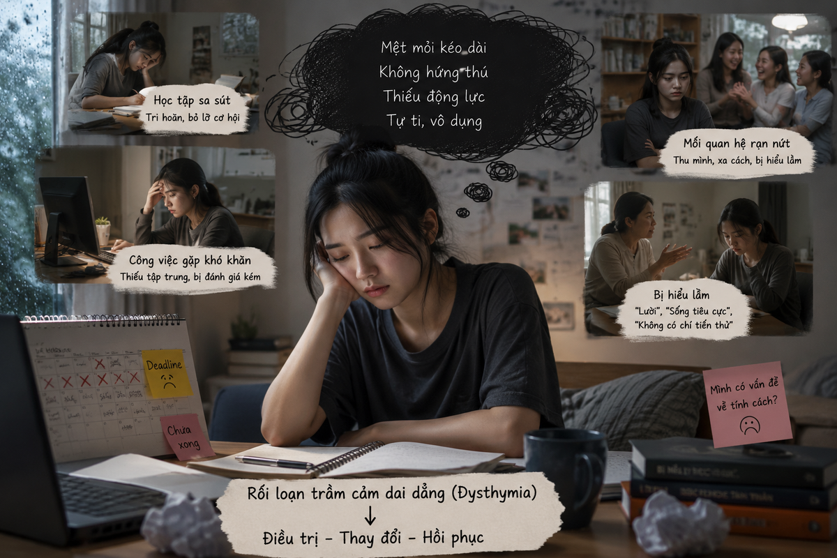 Không thấy vui kể cả dịp "lẽ ra phải vui", dấu hiệu cảnh báo trầm cảm dai dẳng