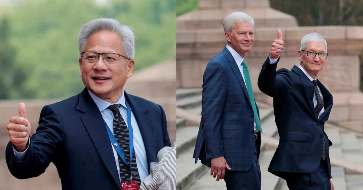 Cái "thumb up" của Tim Cook và Jensen Huang ở Bắc Kinh: Cử chỉ bình dân của hai người đàn ông định hình tương lai công nghệ toàn cầu