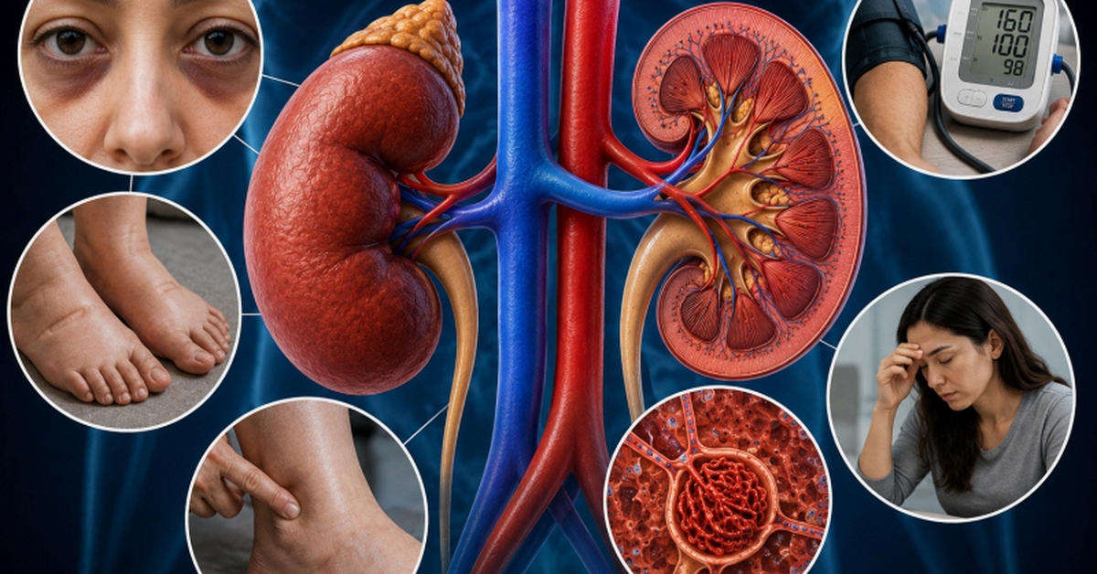 Cảnh báo 5 DẤU HIỆU suy thận dễ bị bỏ qua: Chỉ cần nhìn vào 1 đặc điểm trên cơ thể cũng có thể nhận ra ngay