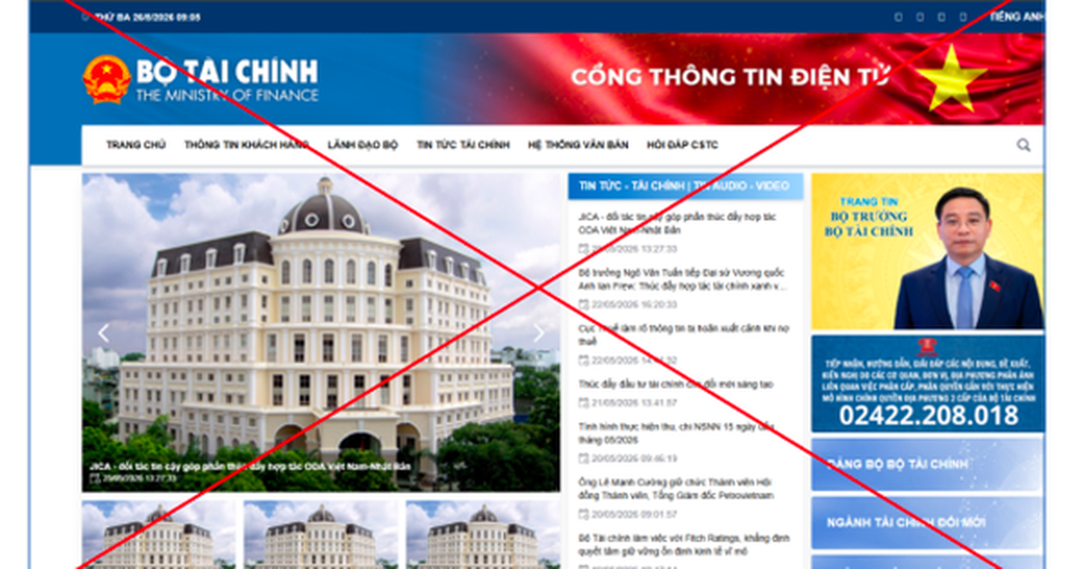 Bộ Tài chính gửi Bộ Công an danh sách website giả mạo