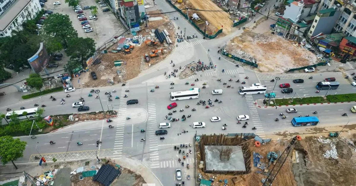 Hà Nội: Điều chỉnh giao thông tại nút giao La Thành - Nguyễn Chí Thanh để thi công metro số 5