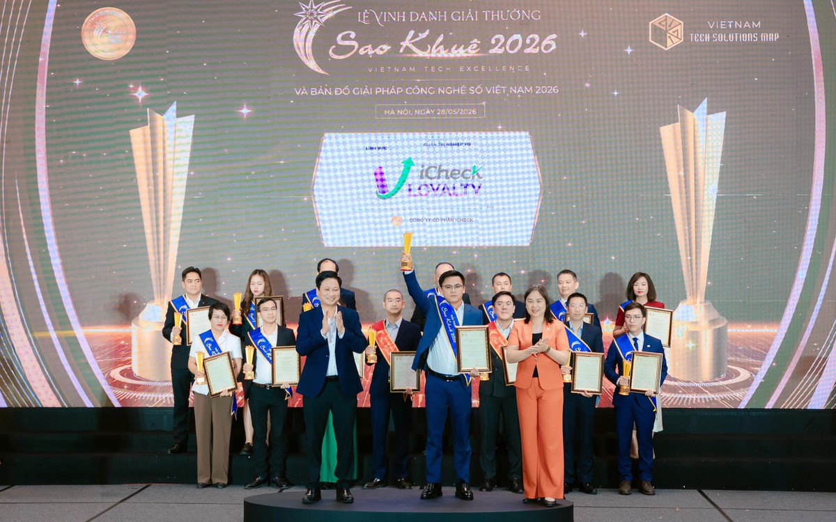 iCheck Loyalty thắng giải Sao Khuê 2026 nhờ nền tảng số hóa khuyến mại, trả thưởng QR Code