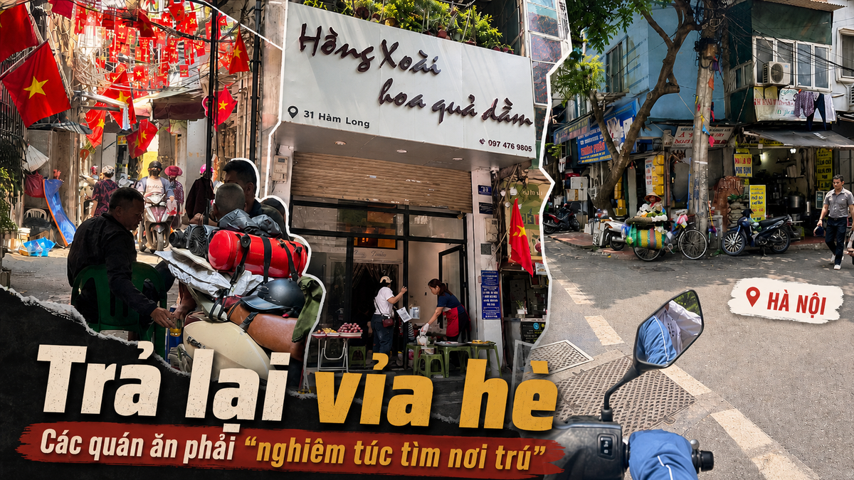 Vỉa hè Hà Nội "trả lại" cho người đi bộ, còn quán xá đi đâu?