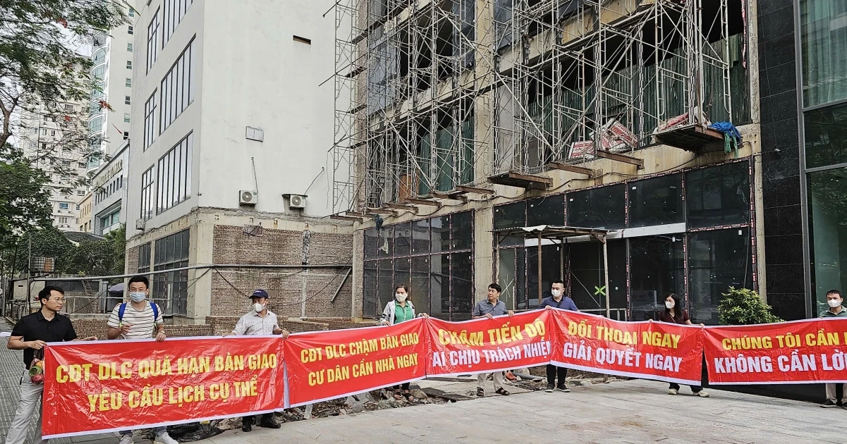 Dự án chung cư "đất vàng" Hà Nội nhiều lần trễ hẹn bàn giao nhà
