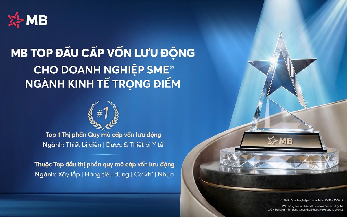 MB – Ngân hàng top đầu Cấp vốn lưu động cho doanh nghiệp SME thuộc ngành kinh tế trọng điểm