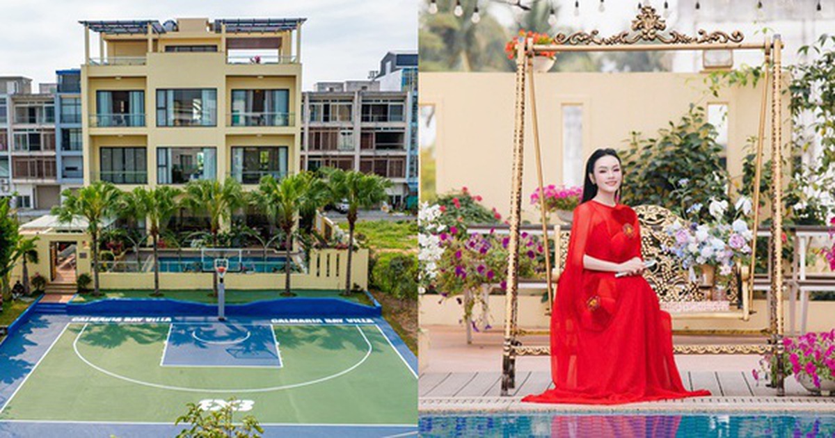 Biệt thự 1000m2, 10 phòng ngủ, có cả sân bóng rổ của nữ NSƯT, trưởng khoa thanh nhạc đình đám