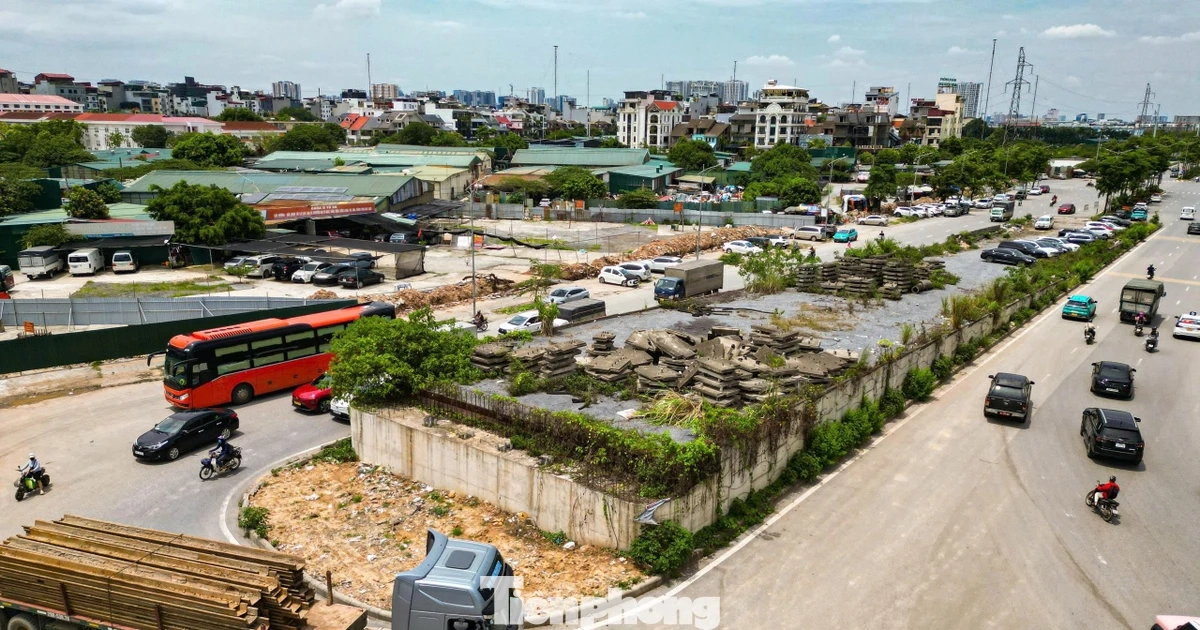 Cận cảnh công trường nút giao Phạm Tu - đường 70 sau khi hoàn tất giải phóng mặt bằng