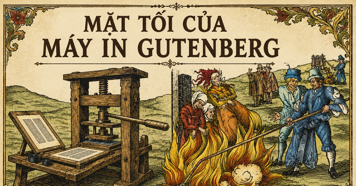 Chuyện chưa kể về máy in Gutenberg trong đề Văn...