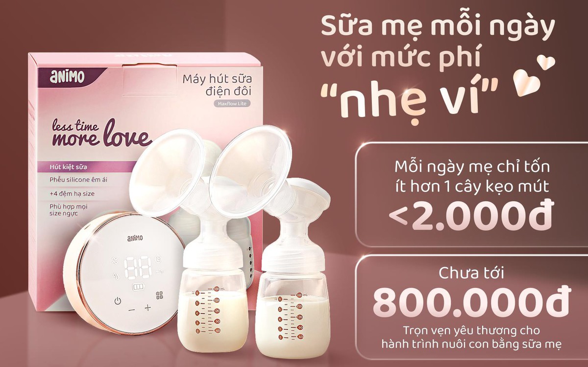 Giải mã "cơn sốt" máy hút sữa Animo Maxflow Lite tại hệ thống Con Cưng