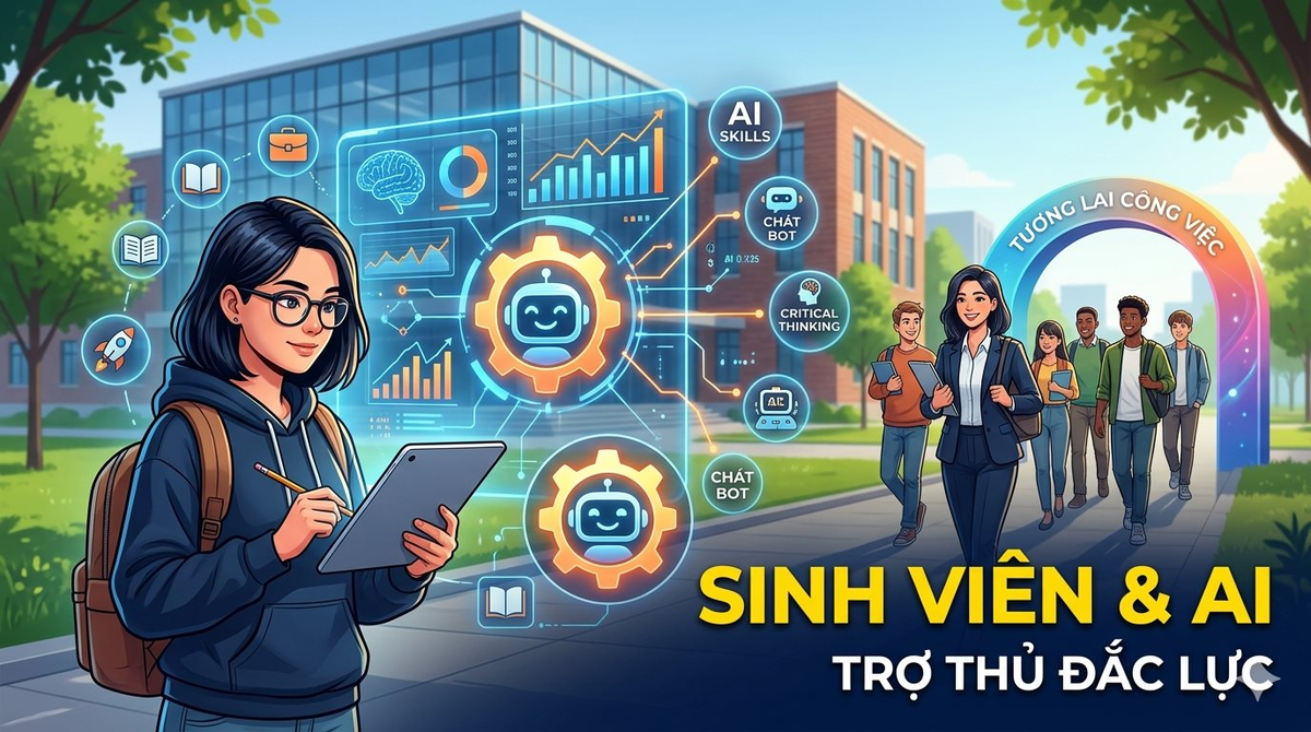 AI đang viết lại luật chơi đại học: 92% sinh viên dùng công nghệ mới, sẵn sàng hội nhập thị trường lao động