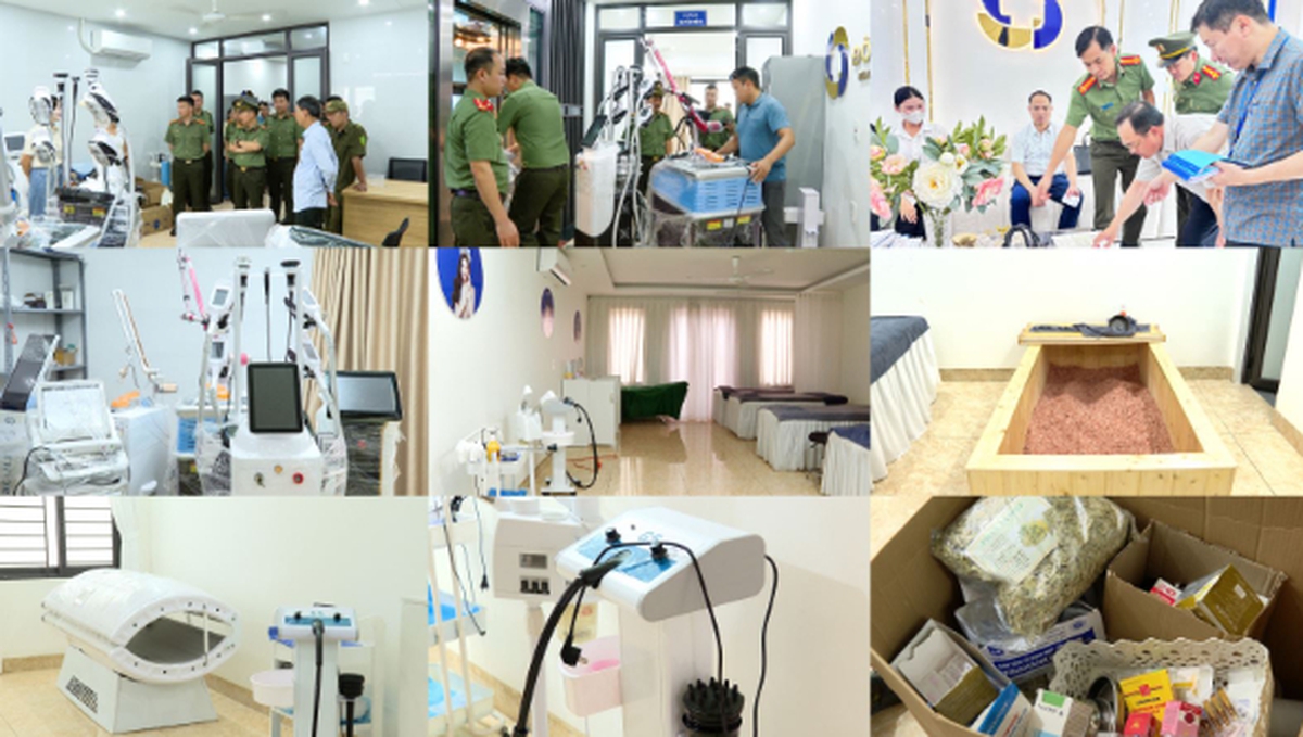 Khởi tố 12 "bác sĩ", "chuyên gia": Thu giữ 60 loại thuốc, mỹ phẩm tại 1 cơ sở làm đẹp nổi tiếng