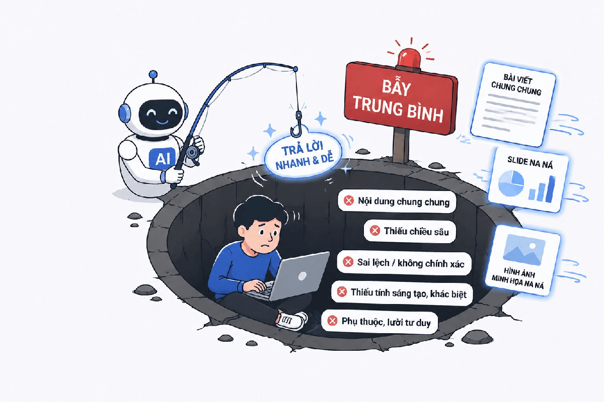 Cơn lũ bản thảo viết bằng AI tạo sinh và cái bẫ...