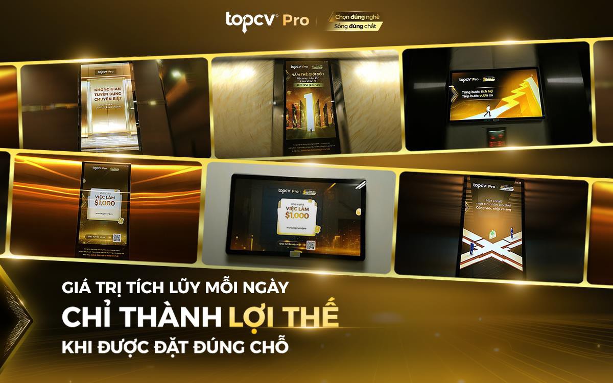 TopCV Pro: Giá trị tích lũy mỗi ngày chỉ thành lợi thế khi được đặt đúng chỗ