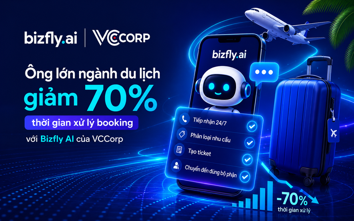 Ông lớn ngành du lịch giảm 70% thời gian xử lý booking với Bizfly AI của VCCorp