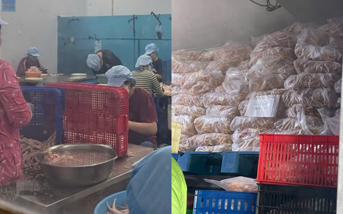 Đột kích công ty sản xuất chân gà rút xương, kinh hoàng phát hiện hơn 7 tấn hàng đông lạnh quá hạn sử dụng