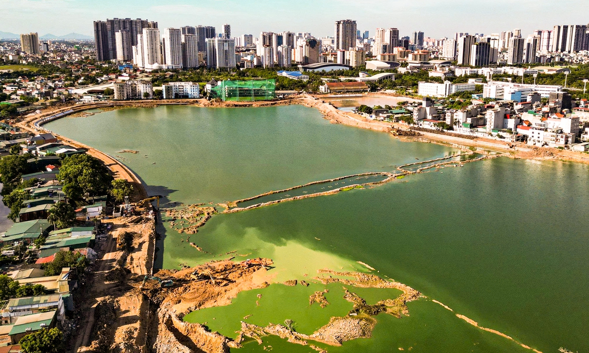 Hồ điều hòa nghìn tỷ phía Tây Hà Nội dần lộ diện