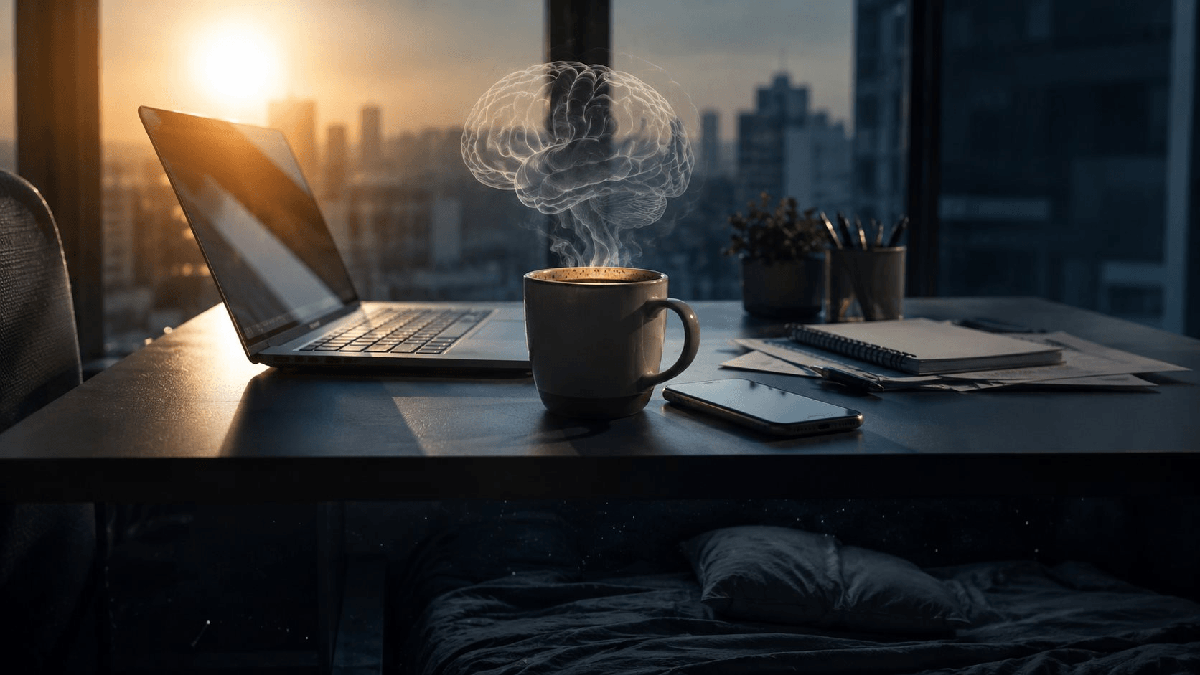 Nghiện caffeine, mất ngủ, và cái bẫy “phải luôn năng suất” đang bào mòn Gen Z