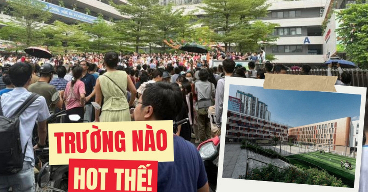 Ngôi trường "NÓNG" nhất ngày hôm nay: Phụ huynh đưa con đi thi đông nghịt, chất lượng giáo dục cỡ này, bảo sao ai cũng mơ ước!