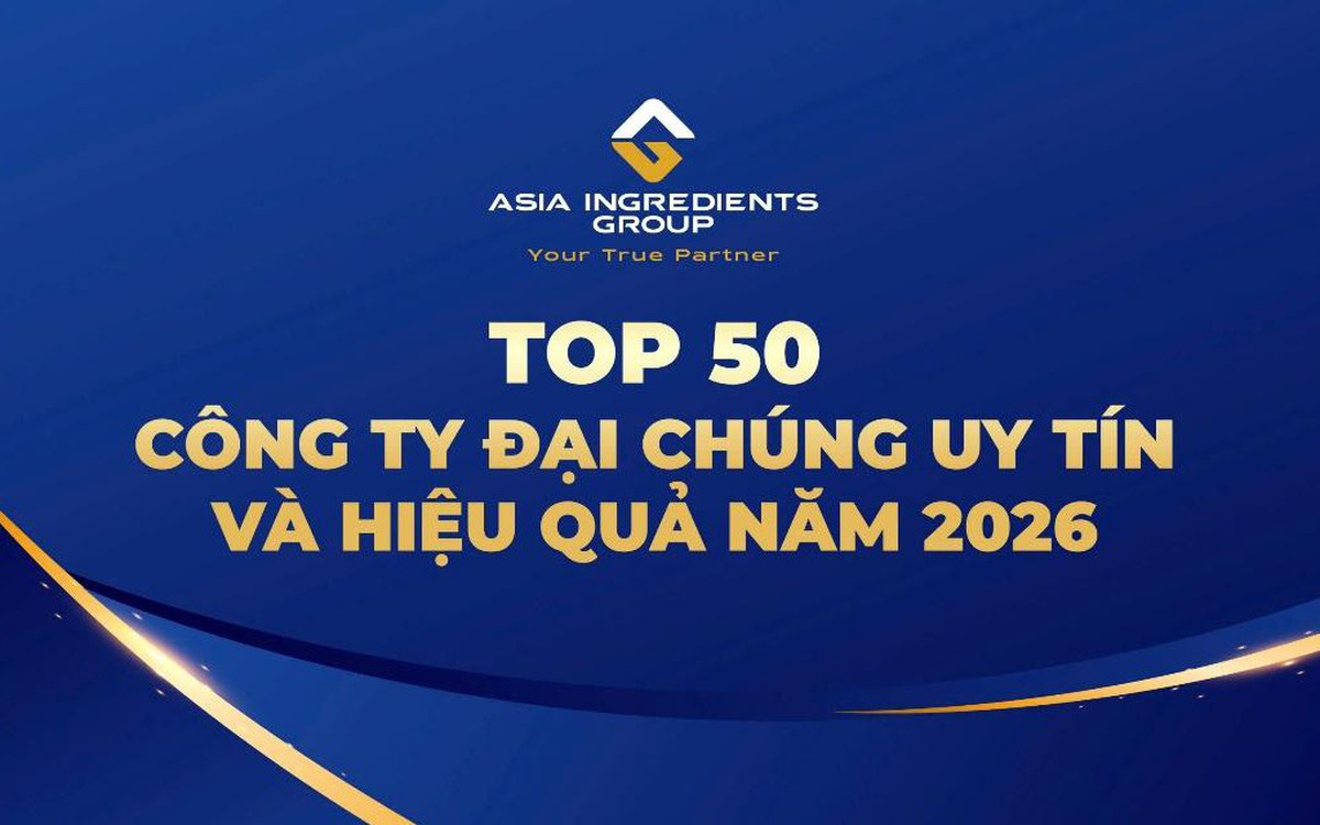 Tập đoàn Nguyên liệu Á Châu AIG vào Top 50 Công ty đại chúng uy tín và hiệu quả năm 2026