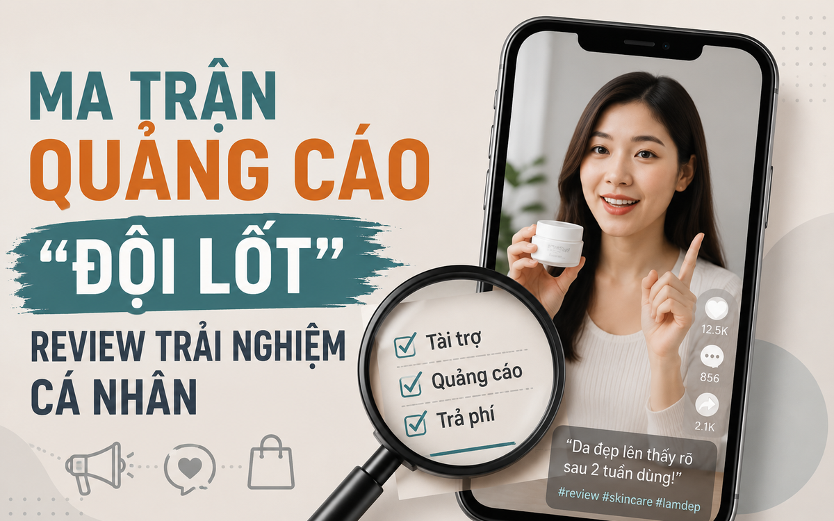 Khi quảng cáo đội lốt review trải nghiệm cá nhân: Người tiêu dùng đang bị nhãn hàng, KOL, KOC "dắt mũi" như thế nào?