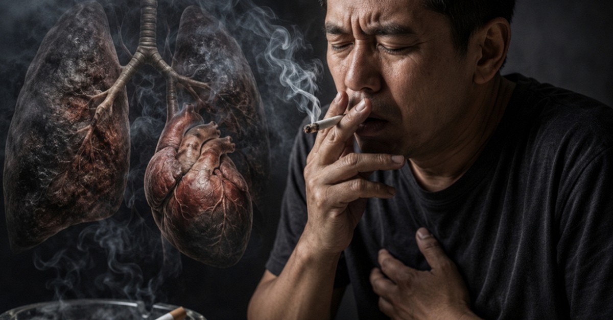 Bác sĩ cảnh báo: 4 DẤU HIỆU cơ thể đang suy kiệt, nhất là với đàn ông hút thuốc lâu năm nhưng vô tình bỏ qua