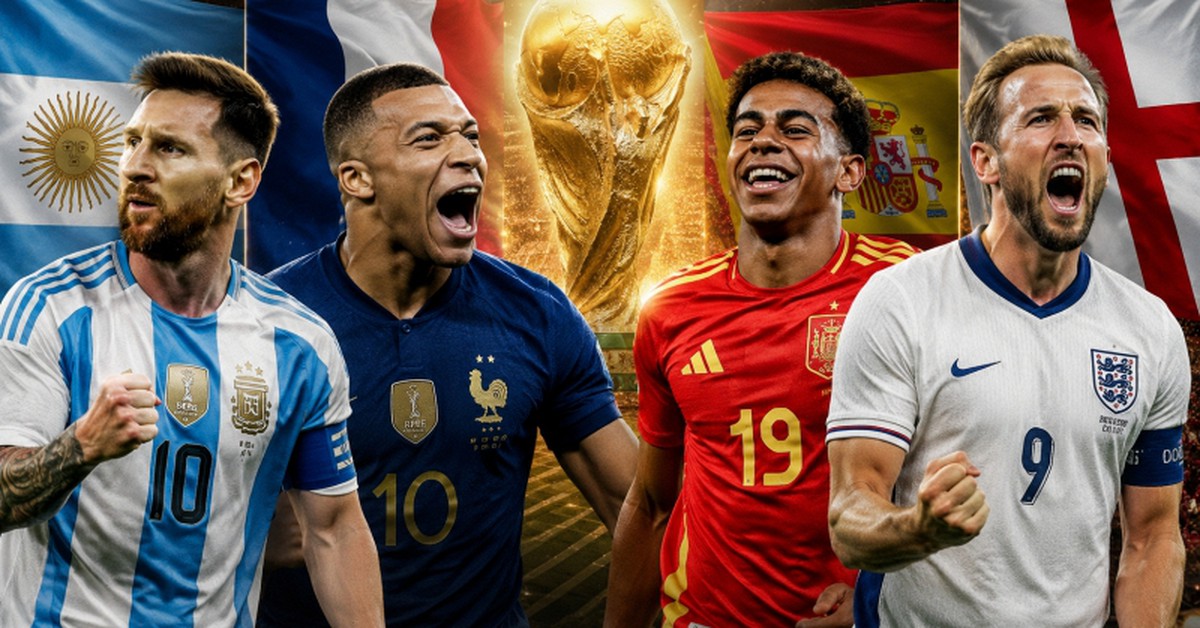 Bất ngờ bảng xếp hạng 4 ứng viên vô địch World Cup 2026: Messi và Argentina xếp cuối, số 1 không phải Pháp