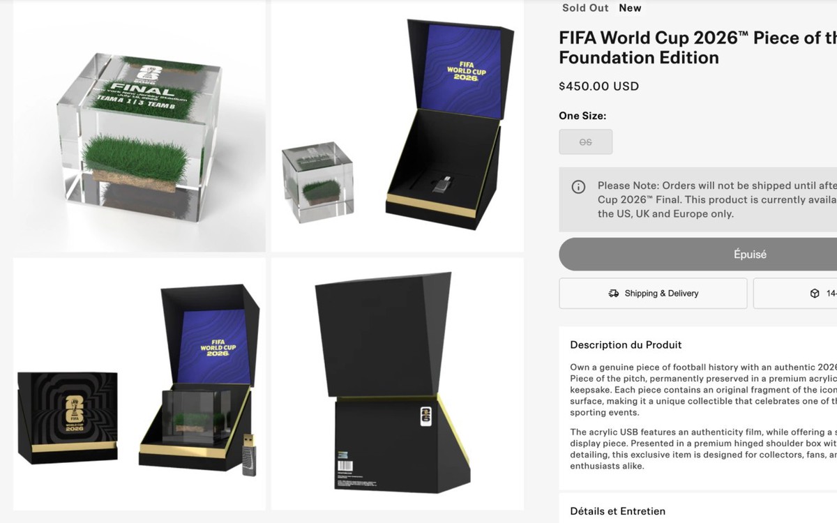 FIFA rao bán các mảnh cỏ sân chung kết World Cup giá từ 12 triệu đồng