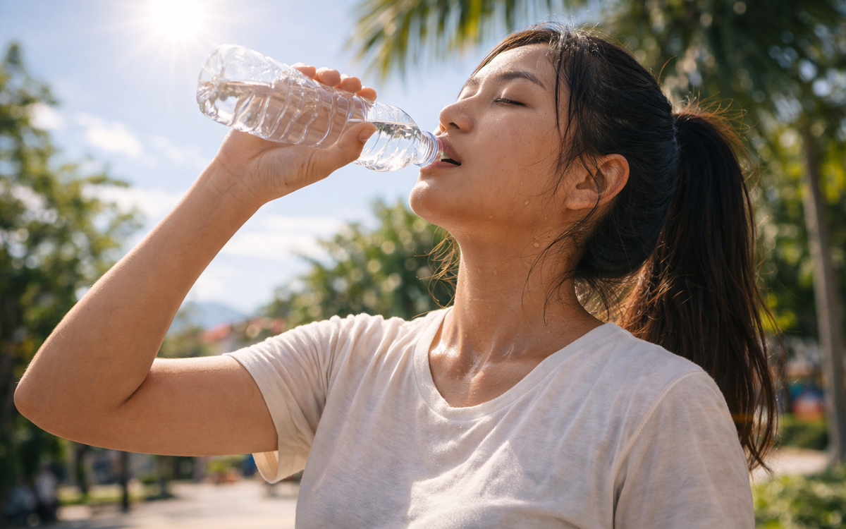 Lời khuyên cho bất kỳ ai uống nước đóng chai ngày hè