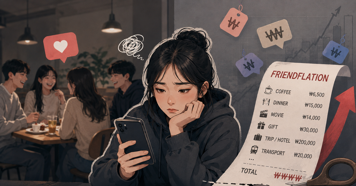 Cứ 10 người trẻ Hàn Quốc thì 9 người sợ gặp bạn bè: "Lạm phát tình bạn" đang biến các mối quan hệ thành khoản chi tiêu bị cắt giảm